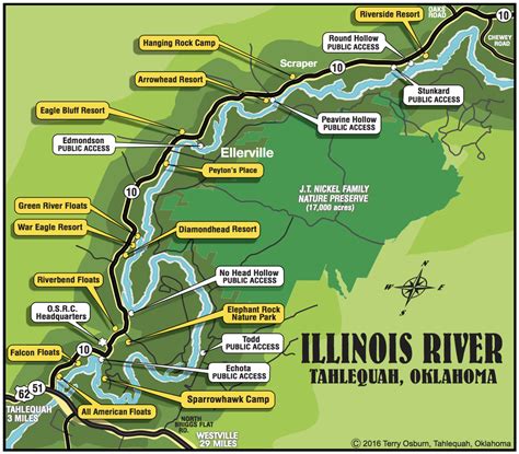 Illinois River Oklahoma Map | Living Room Design 2020