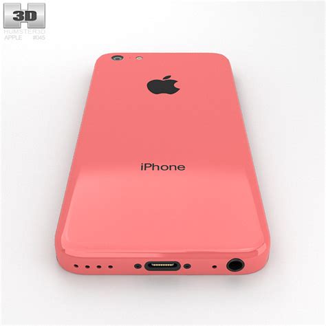 Apple iPhone 5C Pink 3D model - Humster3D