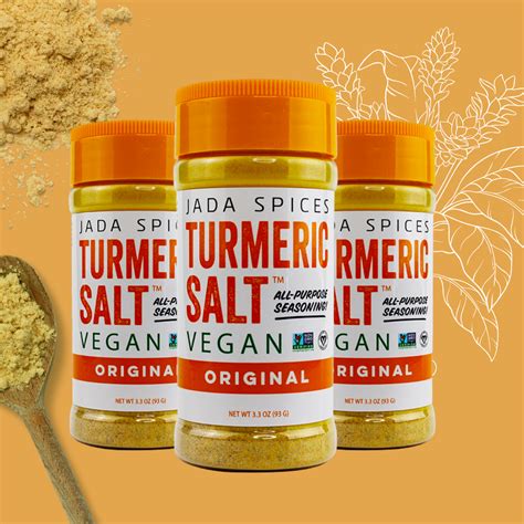 TURMIERC SALT - JADA SPICES - VEGAN, MSG FREE, NON GMO, GLUTEN FREE ...