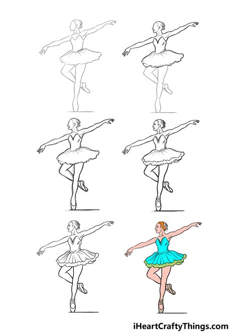 Ballerina Drawing Step Step