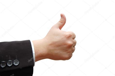 Thumbs up hand sign Stock Photo by ©voronin-76 1370071