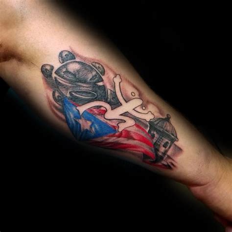 50 Cool Puerto Rican Flag Tattoo Ideas for Men