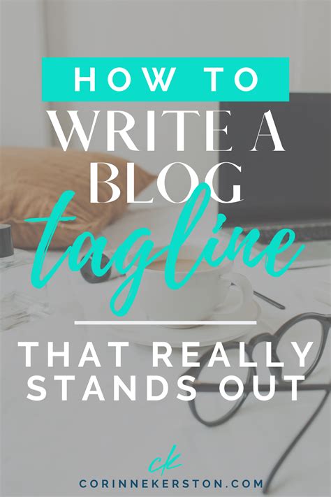 How to Write the Best Tagline For a Blog | Blog tagline ideas, Writing ...