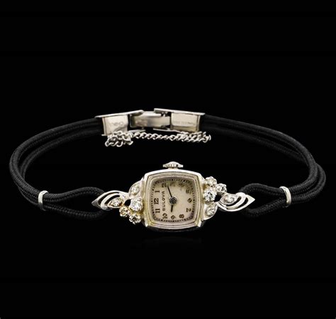 Vintage Bulova Diamond Ladies Watch - Come To The Auction