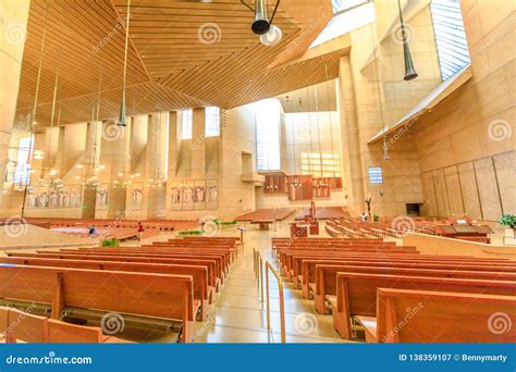 Los Angeles Cathedral Interior Editorial Photography - Image of ...