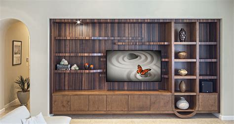 Hand Crafted Built-In Entertainment Center by Paul Rene Furniture | CustomMade.com