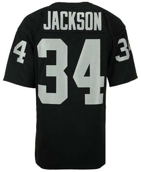 Mitchell & Ness Men's Bo Jackson Los Angeles Raiders Authentic Football ...