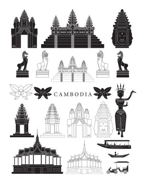 Angkor Wat Illustrations, Royalty-Free Vector Graphics & Clip Art - iStock