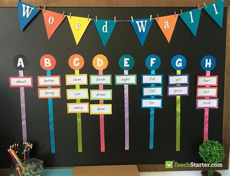 27 Practical Word Wall Ideas for the Classroom | Teach Starter | Word ...