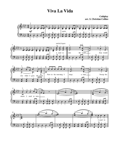 122642845 coldplay-viva-la-vida-piano-sheet