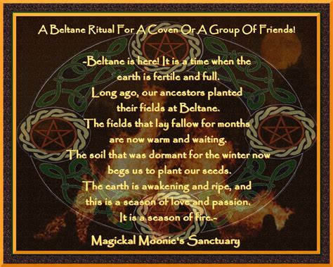 A Beltane Ritual for a Coven or Group. By Patti Wigington | Beltane ...