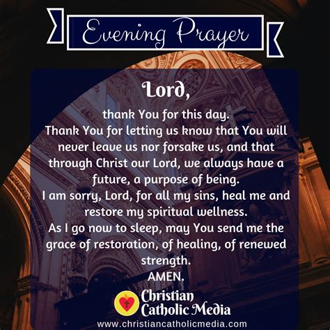 Evening Prayer Catholic Tuesday 4-7-2020 – Christian Catholic Media