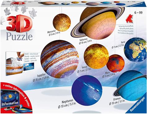 Ravensburger Solar System 540 Piece 3D Puzzle – The Puzzle Collections