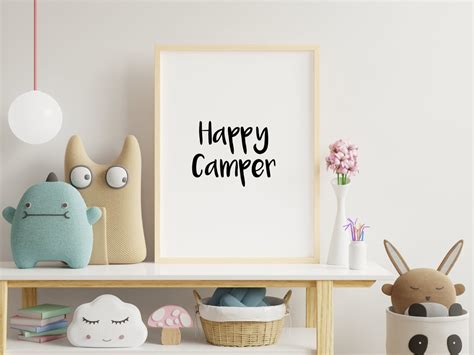 Happy Camper Printable Wall Decor / Camping Prints / RV Decor / Boho Decor / Adventure / Travel ...