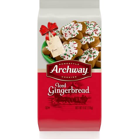 Archway Iced Gingerbread Cookies, 6 Oz - Walmart.com - Walmart.com