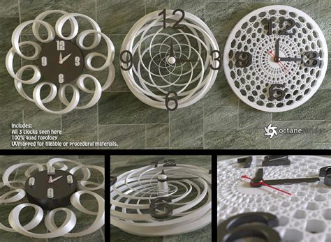 Modern Wall Clocks (free models) by LuxXeon on DeviantArt