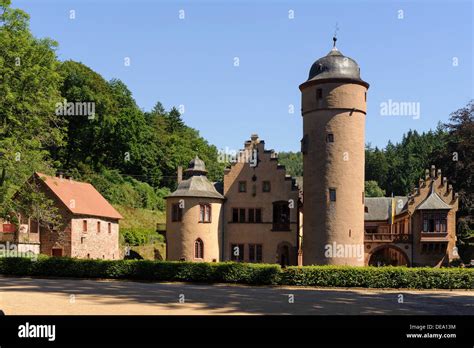 Castle Mespelbrunn (16.c..) in Spessart mountains, Bavaria, Germany Stock Photo - Alamy