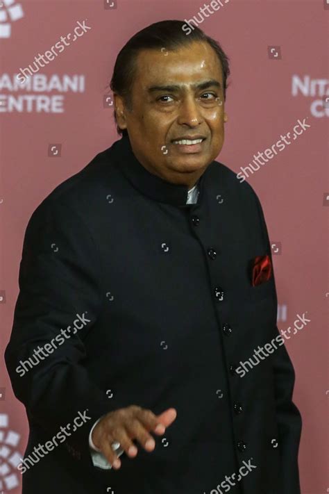 Indian Industrialist Mukesh Ambani Arrives Inaugural Editorial Stock ...