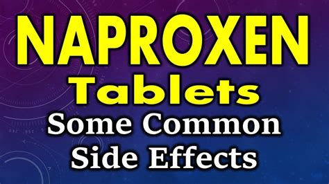 Naproxen side effects | Common side effects of naproxen | Naproxen tablet side effects - YouTube