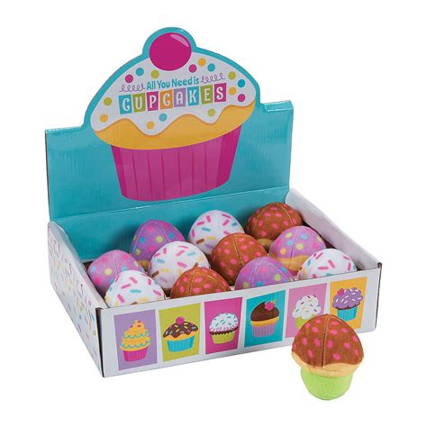 Mini Cupcake Plush With Box - Party Favors - 12 Pieces - Walmart.com ...