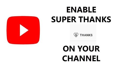 How To Enable Super Thanks On Your YouTube Channel - YouTube