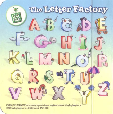 Letter Factory Letters, A through Z | Leap Frog Wiki | FANDOM powered ...