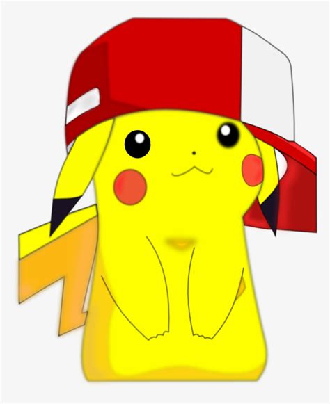 Pikachu In Ash's Hat By Jdrabble02 On Clipart Library - Pikachu With ...