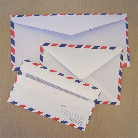 Set Of 30 Assorted Vintage Style Airmail Envelopes on Luulla