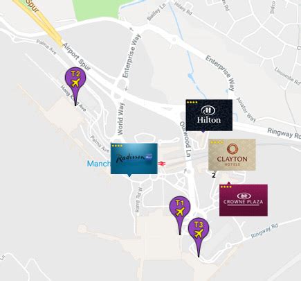 Manchester Airport Terminal Map