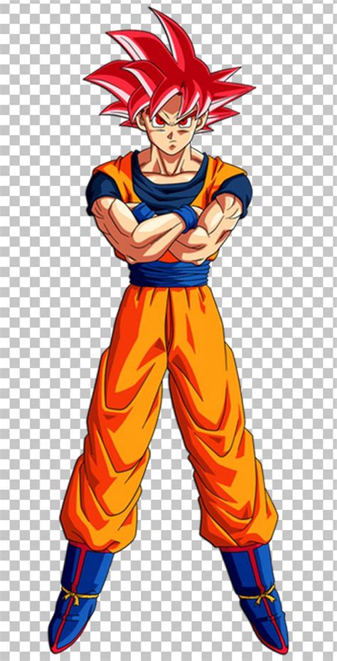 Goku Super Saiyan God PNG Image