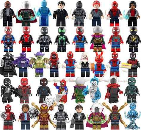 41pcs Spider-Man Far From Home movie Minifigures Lego Compatible Avengers Super Heroes Toy