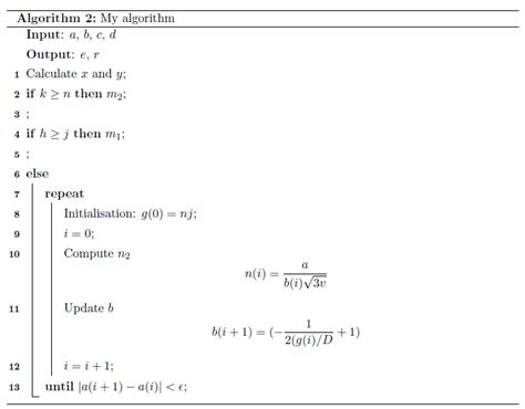 Latex Pseudocode Template - mudarelo