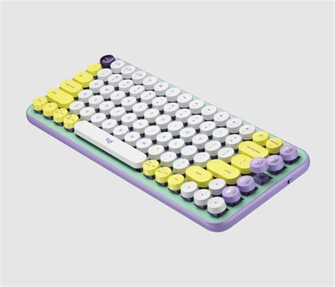 LOGITECH POP KEYS WIRELESS MECHANICAL KEYBOARD WITH CUSTOMIZABLE EMOJI KEYS - DAYDREAM