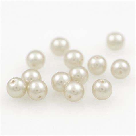 4mm White Plastic Pearl Beads by 360 pcs