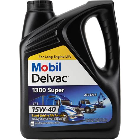 Mobil 1 1224921 Delvac 1300 Diesel Engine Oil, 15W-40, 1 Gallon