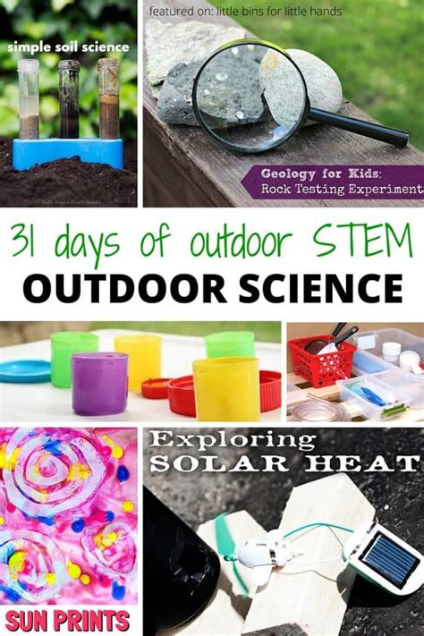 31 Days of Outdoor STEM Activities for Kids