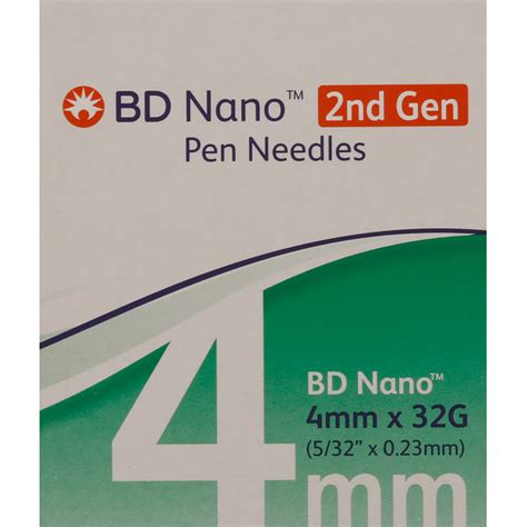 BD Pen Needles, 4 mm, 2nd Gen (100 each) Delivery or Pickup Near Me ...