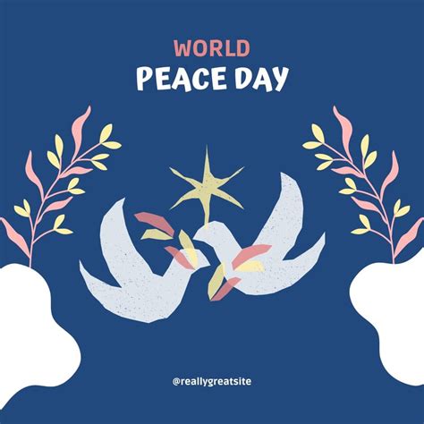 Free and customizable world peace day templates