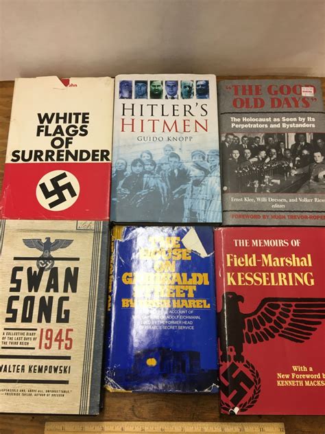 LOT OF 6 WWII AND NAZI RELATED HARDCOVER BOOKS