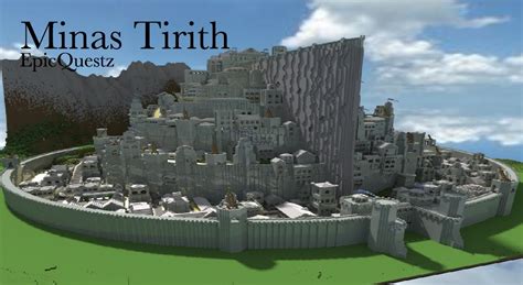 Minecraft Minas Tirith - A lord of the rings build - YouTube