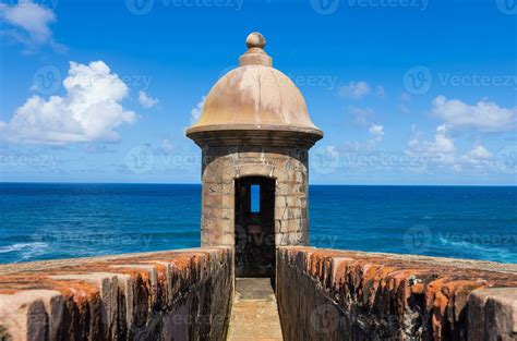 National park Castillo San Felipe del Morro Fortress in old San Juan ...