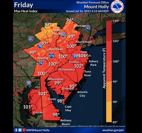 N.J. weather: Sweltering heat in 90s Friday and Saturday could lead to torrential rain this ...