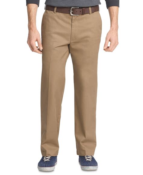 IZOD Men's American Chino Straight Fit Flat Front Pant - Walmart.com