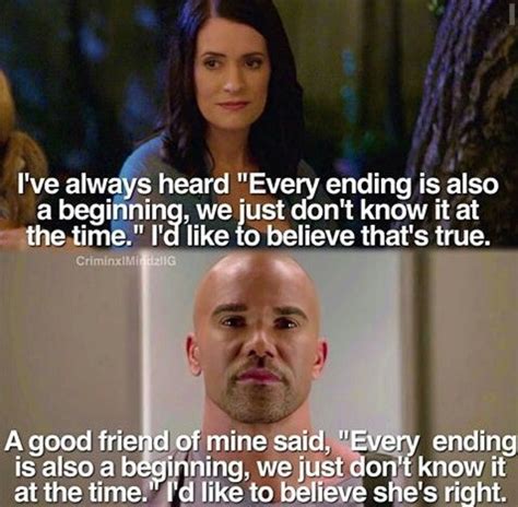 Both Morgan and Prentiss leave the BAU..."Every ending is also a ...