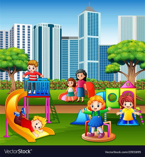 Play Park Cartoon