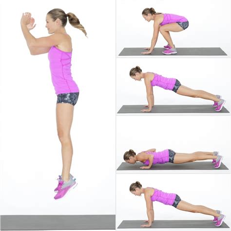 Burpee With Push-Up | Full-Body No-Equipment Workout | POPSUGAR Fitness Photo 3