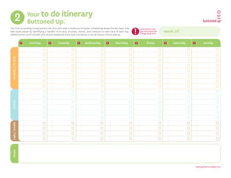 Printable Itinerary Template - Customize and Print