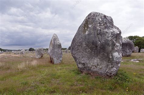 Carnac stones - Stock Image - C014/6222 - Science Photo Library