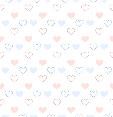 Pastel Blue and Pink Outline and Solid Hearts 700390 Vector Art at Vecteezy