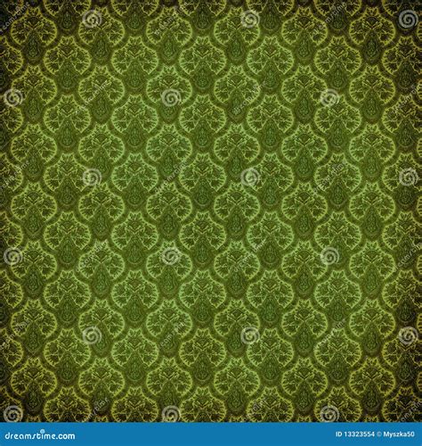 Green victorian damask stock illustration. Image of dirty - 13323554